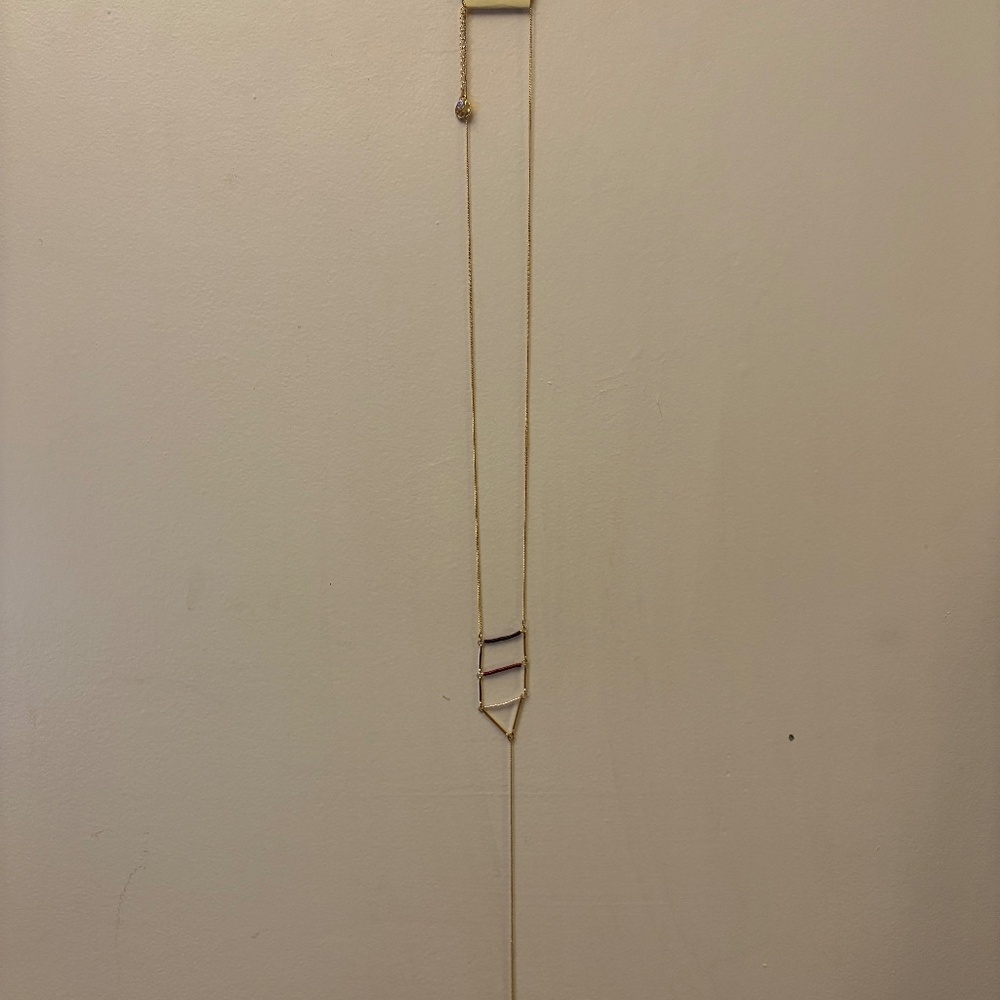 Elly Long Geometric Pendant Necklace